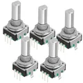 Produktbild: 5x BOURNS PEC11R-4220F-S0024 Encoder 12mm stehend, 24 Impulse Taster Metallachse