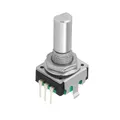 Produktbild: BOURNS PEC11R-4220F-S0024 Encoder 12mm, 24 Impulse, Taster, Metallachse, stehend