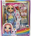 Produktbild: Rainbow High™ AMAYA RAINE mit Schleim Haustier | Weiß Pink | Fashion Spielpuppe