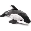 Produktbild: Onwomania Plüschtier Kuscheltier Stoff Tier Schwarzdelfin Delphin schwarz weiß 25 cm - Schwarz