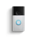 Produktbild: Ring Akku-Videotürklingel, wiederaufladbar, Silber/Schwarz, G9E32B0843940F0F