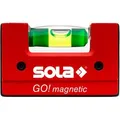 Produktbild: SOLA Wasserwaage 01621101, GO! magnetic, 6,8cm, V-Nut, 1 Libelle, magnetisch