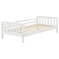 Produktbild: [en.casa] Kinderbett, Weiß, Holz, Kiefer, 80x160 cm, Kinder- & Jugendzimmer, Kindermöbel, Kinderbetten, Kindereinzelbetten