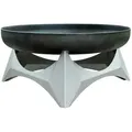 Produktbild: Feuerschale Svenskav Arka XXL 2039, Edelstahl, Rost, Metall, 63x31x63 cm, Grüner Punkt, Made in Europe, Handmade in Europe, abnehmbare Standfüße, hitzebeständig, Freizeit, Campingzubehör, Feuerschalen