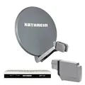 Produktbild: Kathrein CAS 90 gr Sat-Antenne multifeedfähig Graphit (grau) - 8 Teilnehmer mit SAT-IP