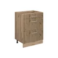 Produktbild: Vicco Küchenunterschrank R-Line, Artisan-Eiche/Goldkraft Eiche, 60 cm mit Schubladen, ohne Arbeitsplatte