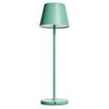 Produktbild: LED-Tischleuchte ROLF KERN „Club“ 38cm Türkis Akku dimmbar