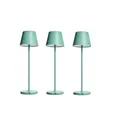 Produktbild: 3er Set LED-TISCHLEUCHTE ROLF KERN CLUB 38CM, TÜRKIS, AKKU, DIMMBAR