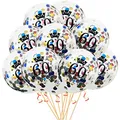 Produktbild: Oblique Unique® Konfetti Luftballon Set für 60. Geburtstag Feier Party Ballons 10 Stück bunt
