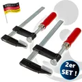 Produktbild: EUROTOOLS Schraubzwingen-Satz, 2-teilig, 50 mm x 150 mm, Doppelpack, Temperguss