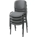 Produktbild: Nowy Styl Besucherstühle Iso ISO BLACK 1.3 C73 grau, gemustert Stoff, 4 St. - Grau/Bunt/Schwarz