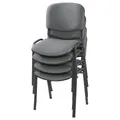 Produktbild: Nowy Styl Besucherstühle Iso ISO BLACK 1.3 C73 grau, gemustert Stoff, 4 St.