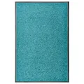 Produktbild: vidaXL Fußmatte Waschbar Cyan 60x90 cm