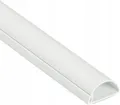 Produktbild: H19 D-Line Mini Kabelkanal Selbstklebender, Halbrunde Kabelführungen 30x15 mm 1m