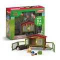 Produktbild: schleich Farm World | Kaninchenstall 42728 | Set aus 3 Kaninchen, mit Stall, Futter und vielem Zubehör | detaillierte Tierfiguren | Bauernhof Spielzeug für Kinder ab 3 Jahre | Set aus 17 Teilen