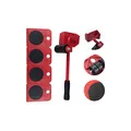Produktbild: ADGO Lift Kit fur Transport, fur Möbeltransport, Haushaltsgeräte, Set mit 5 Elementen, 5er-Set, Transportrollen und Lifter, Belastbarkeit bis 150 kg, Rot, 1 Stück