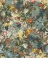 Produktbild: Tapete Vlies Blumen Floral blau bunt 605655 Rasch Passepartout (5,02€/1qm)
