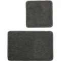 Produktbild: Kleine Wolke Badteppich-Set RELAX Anthrazit Set 2-teilig mit 50x50cm und 55x85cm