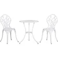 Produktbild: Outsunny Gartenmöbel-Set Aluminium 60 x 67H cm Weiß
