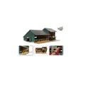 Produktbild: Van Manen Kids Globe Farming Kuh Stall mit Werkstatt 1:32 Holz ohne Tiere 610200