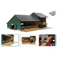 Produktbild: Van Manen Kids Globe Farming Kuh Stall mit Werkstatt 1:32 Holz ohne Tiere 610200