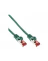 Produktbild: InLine Patch-Kabel RJ-45 M bis M 1.5 m SSTP-Kabel CAT 6 geformt grün (76412G)