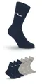 Produktbild: Fila Businesssocken UNISEX LIFESTYLE PLAIN SOCKS (6-Paar) mit eingestrickem Logo