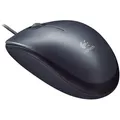 Produktbild: Logitech M90, kabelgebunden, optische USB-Maus mit 2 Tasten und Scrollrad, grau