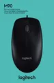 Produktbild: Logitech Maus M90 optisch mit Kabel 3 Tasten 1000 dpi schwarz 910-001793