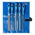 Produktbild: PFERD TOOLS Werkstattfeilen/-raspel-Set 5-tlg. in Rolltasche 200mm für grobe Zerspanung, Schruppen