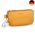 Produktbild: MANAGE Leder Schlüsseletui Gelb mit Münzfach und Schlüsselring - Sc