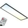 Produktbild: LED Panel 24W schwarz Fernbedienung CCT Dimmbar Deckenleuchte Backlighteffekt