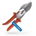 Produktbild: Original LÖWE Gehrungsschere 3.104 mit 45 Grad Anschlägen für professionellen Einsatz in Industrie und Handwerk - Amboss Winkelschneider für präzisen Schnitt an Kunststoff Gummi Holz PVC Leder, Metall