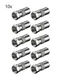 Produktbild: 10x F-Adapter F-Stecker Koax-Stecker 9,5mm SAT TV Antennenstecker Kabel 11625