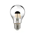 Produktbild: LED Filament-Kopfspiegellampe A60 Silber, E27, 8,5W 2700K 900lm, dimmbar