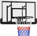 Produktbild: SPORTNOW Basketballkorb mit Rückwand für Outdoor & Indoor, Basketballbrett mit Ø45 cm Stahlkorb und Netz, Wandmontage