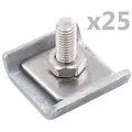 Produktbild: vidaXL Gittermattenverbinder 25 Sets Silbern