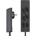 Produktbild: EVOline® 151000156100 3-fach Steckdosenleiste mit superflachem Plug