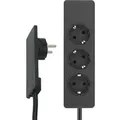 Produktbild: 151000156100 Steckdosenleiste 3fach Schwarz Schutzkontakt 1 St. - Evoline