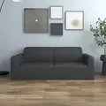 Produktbild: vidaXL Stretch Sofahusse 2-Sitzer Anthrazit Polyester-Jersey