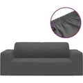 Produktbild: vidaXL Stretch Sofahusse 2-Sitzer Anthrazit Polyester-Jersey
