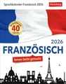 Produktbild: Französisch Sprachkalender 2026 - Französisch lernen leicht gemacht - Tagesabreißkalender: In nur 10 Minuten täglich Grundkenntnisse verbessern mit ... Auch zum Aufhängen (Sprachkalender Harenberg)