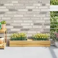 Produktbild: Pflanzkasten Für Europaletten 12 Stk. Grau 36x13,5x9,5 Cm Pp Vidaxl