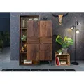 Produktbild: Schrank Akazie / Altholz 118x40x183 braun lackiert SEVILLA #01