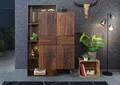 Produktbild: Schrank Massivholz LED rustikal industrial Akazie Altholz Holzschrank Echtholz