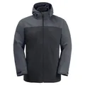 Produktbild: Jack Wolfskin Winterjacke Taubenberg 3in1 (wasser- und winddicht, Fleece-Innenjacke) phantomgrau Herren, Größe: XL