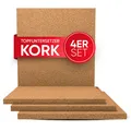 Produktbild: Topfuntersetzer Kork Untersetzer 19cm Telleruntersetzer Korkuntersetzer Eckig