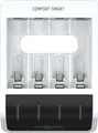 Produktbild: ANSMANN Comfort Smart - 1,5 Std. USB-Batterieladegerät - (für 4xAA/AAA) - 800 mA - Schwarz, weiß (1001-0092)
