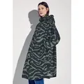 Produktbild: Regen- und Matschjacke STREET ONE, Damen, Gr. onesize, schwarz, Stoff, 100% Polyester, animal-print, normal knielang, ohne Ausschnitt, Bündchen, Jacken, wasserabweisend