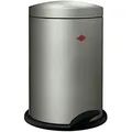 Produktbild: Wesco Treteimer Base Softer 116, Bad Abfalleimer, Mülleimer, Stahlblech, Neusilber, 13 L, 116212-03 - Silber